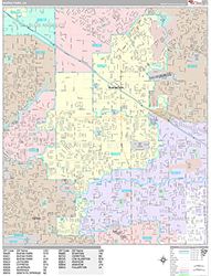 Buena Park Wall Map Premium Style 2026